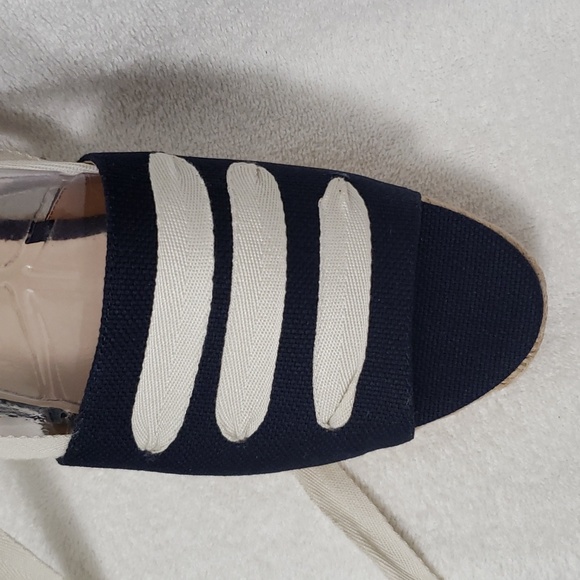 NWOT Ninewest Appaloosa Sling Back Lace-Tie Espadrille-Size 10 1/2 - Picture 4 of 8